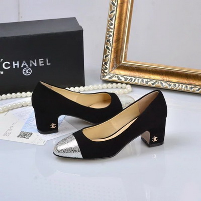 CHANEL Shallow mouth Block heel Shoes Women--003